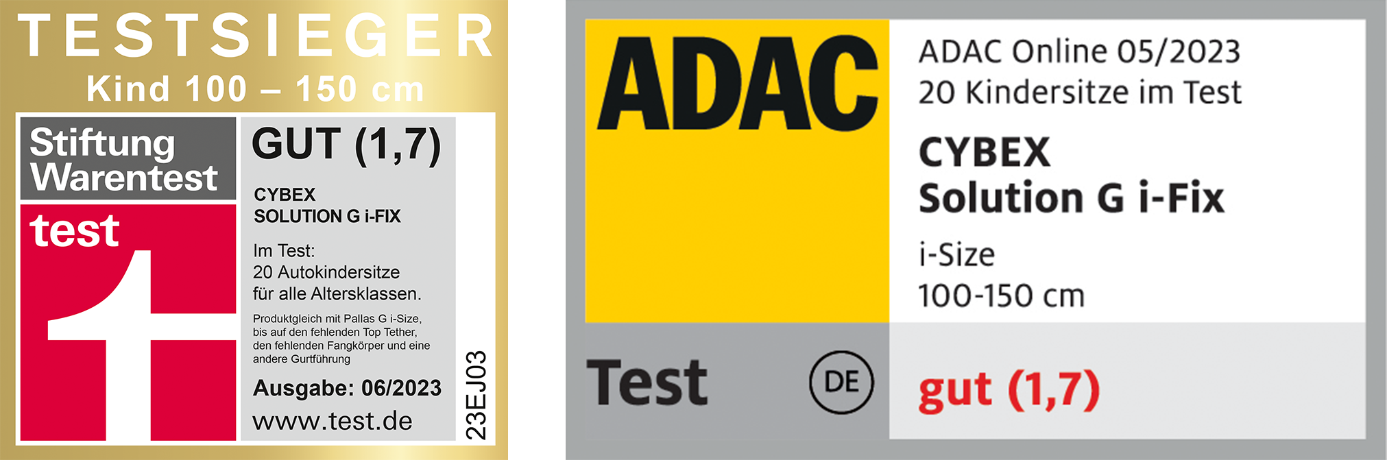 ADAC Kindersitztest Mai 2023 Testsieger: Der Cybex Solution G i