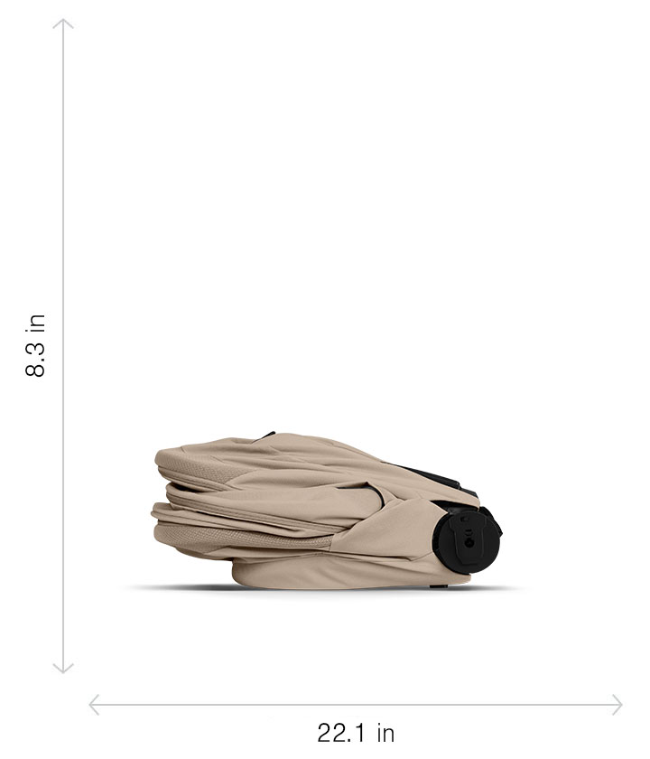 Folded (most compact):