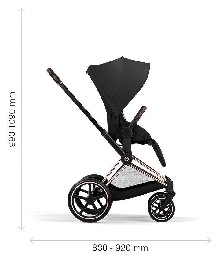 Dimensions Stroller - Unfolded