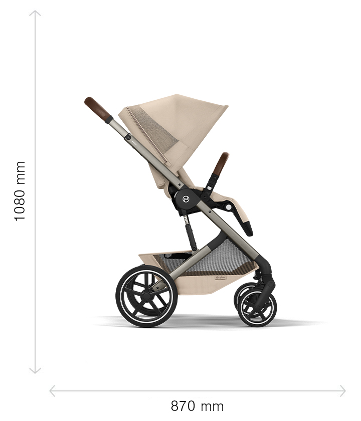 Dimensions Stroller - Unfolded