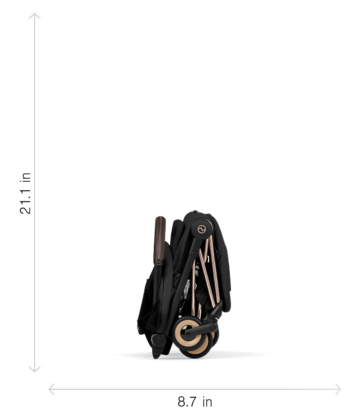 Coya Stroller Folded (most compact):