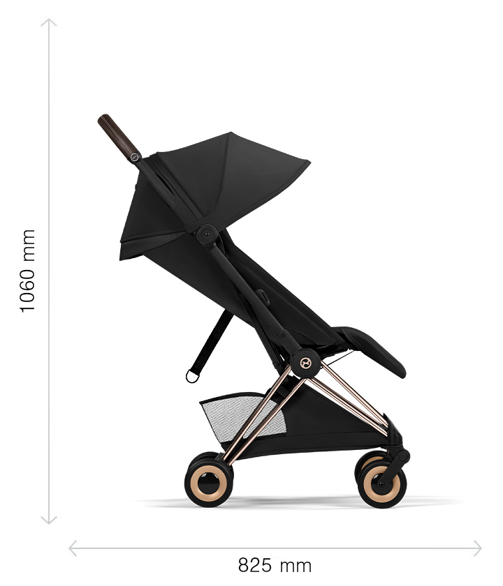 Silla de paseo Coya desplegada: