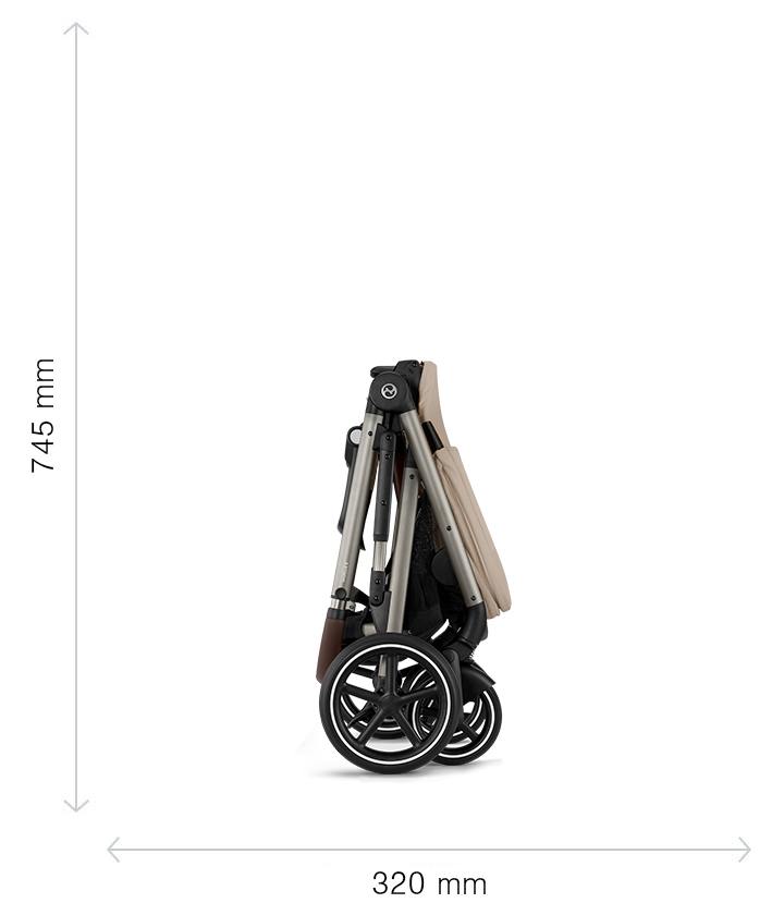 Dimensions – Folded (most compact)